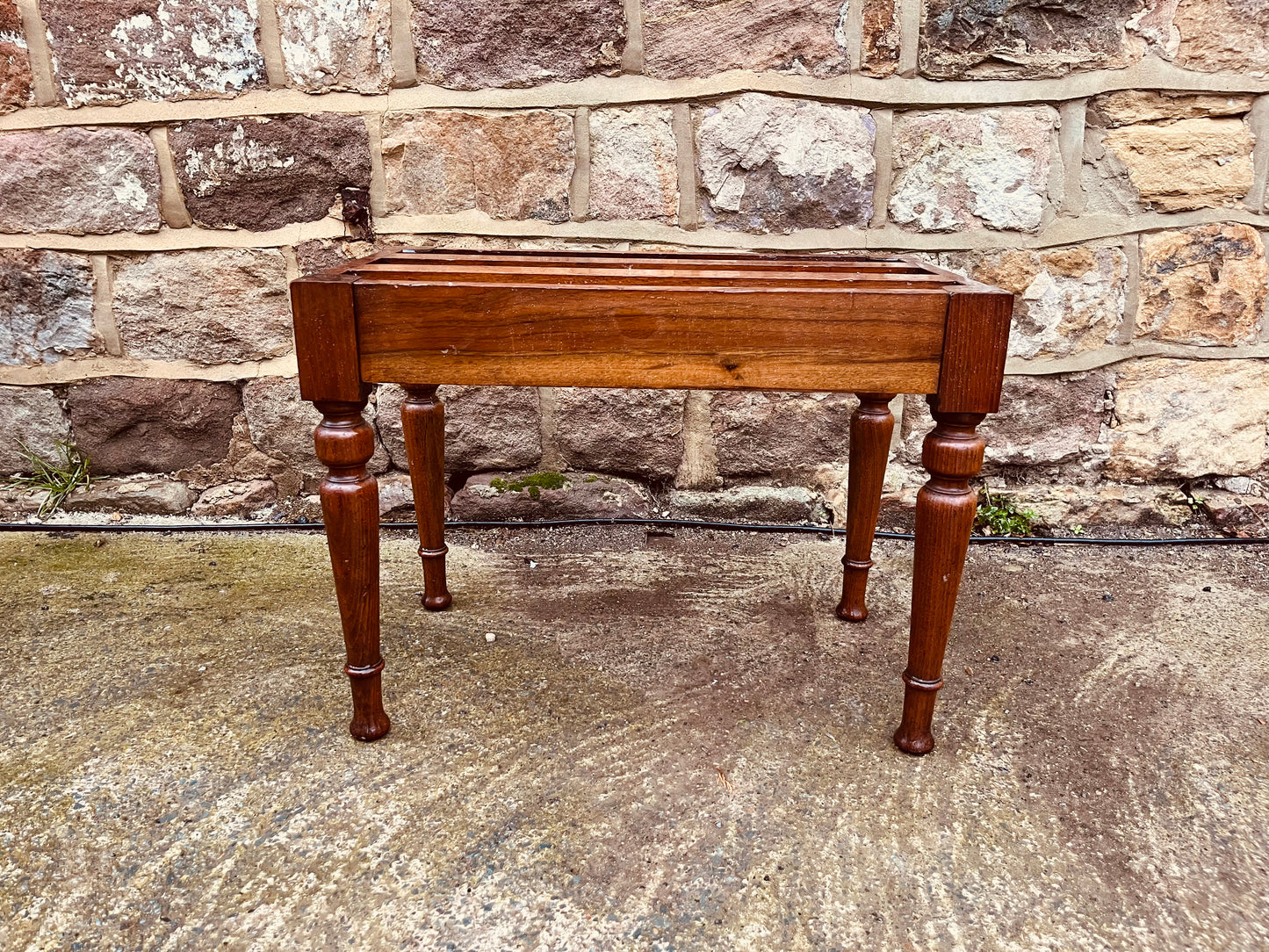 Vintage Wooden Footstool Frame – Upholstery & Restoration Project