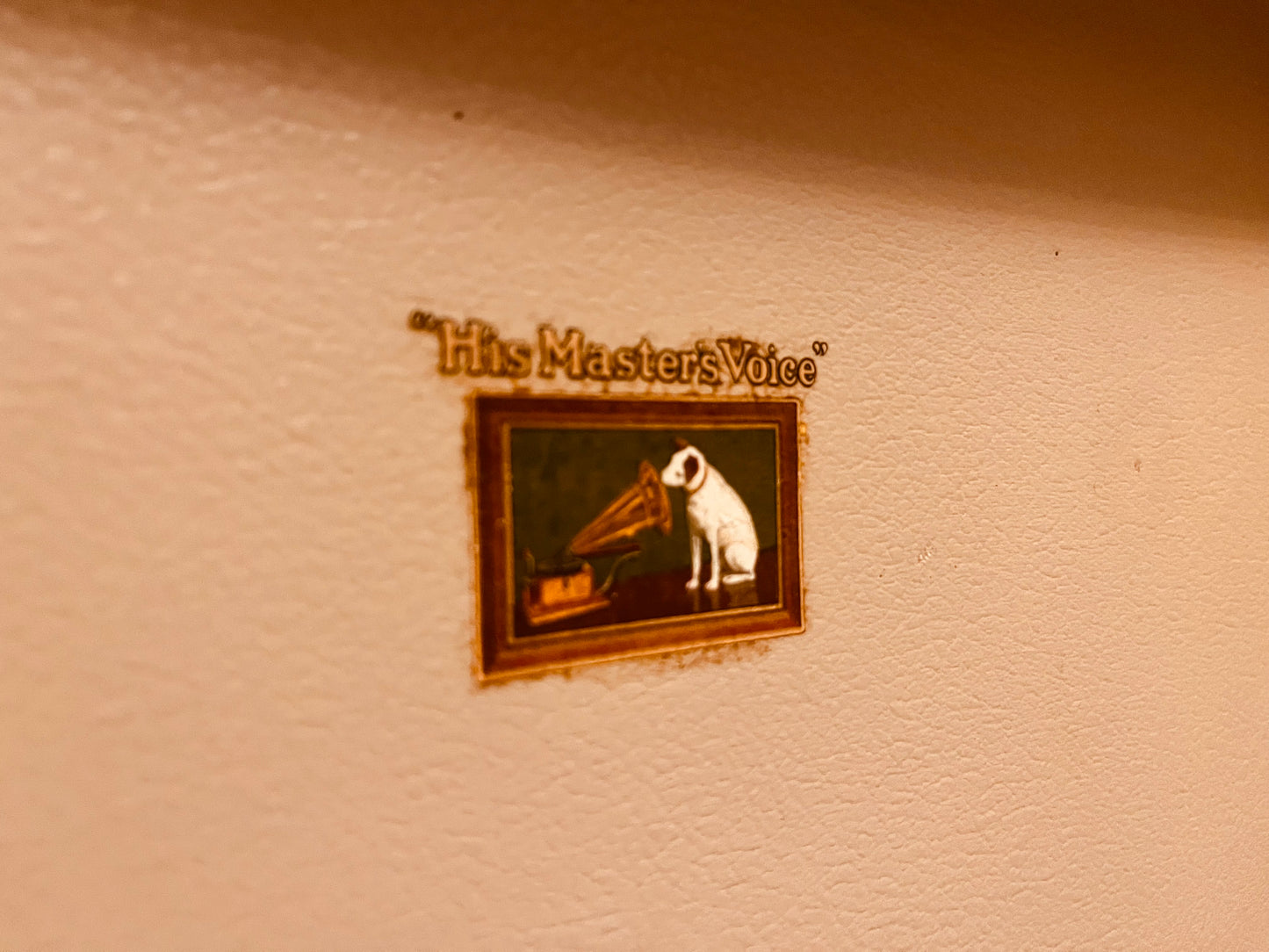 Vintage His Master’s Voice Valve Radio – 1950s Mid-Century Wooden HMV Radio