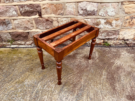 Vintage Wooden Footstool Frame – Upholstery & Restoration Project