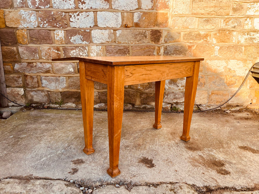Vintage Solid Wood Drop-Leaf Dining Table