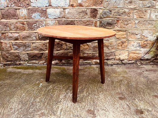 Vintage Solid Wood Round Kitchen Table