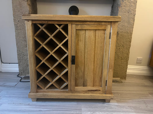 Solid Mango Wood Wine Cabinet / Sideboard